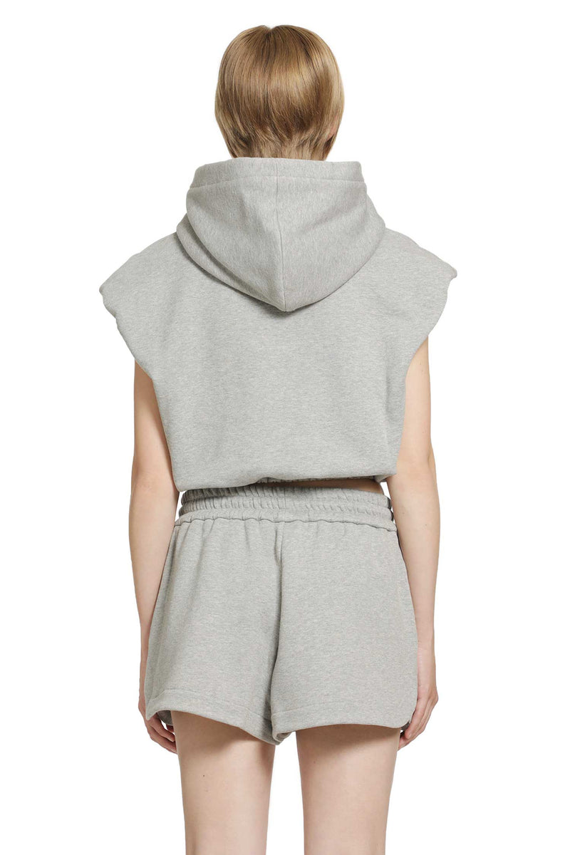 FENDI Cropped Jersey Sweatshirt woman