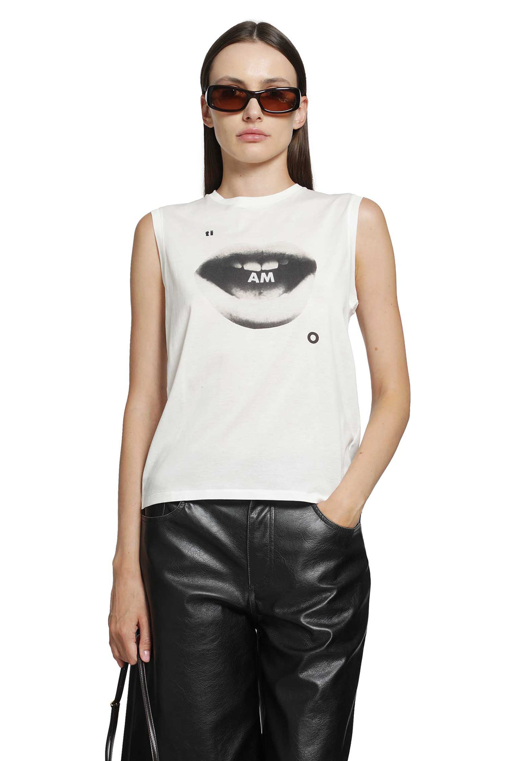 FENDI Ti Amo Print Jersey Top woman