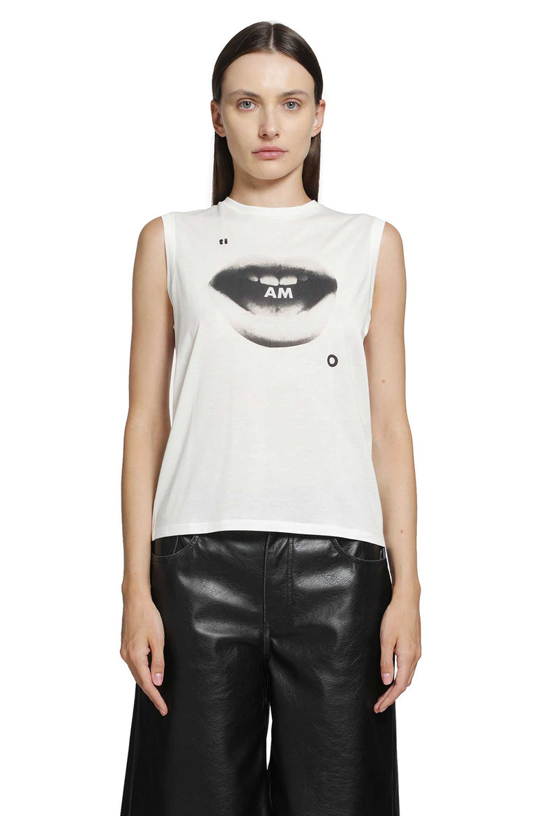 
              FENDI Ti Amo Print Jersey Top woman
            