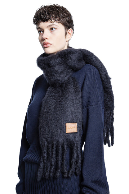 LOEWE WOMAN BLACK SCARVES