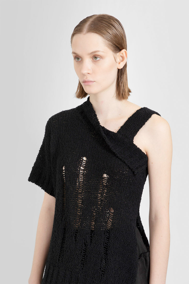 YOHJI YAMAMOTO WOMAN BLACK KNITWEAR