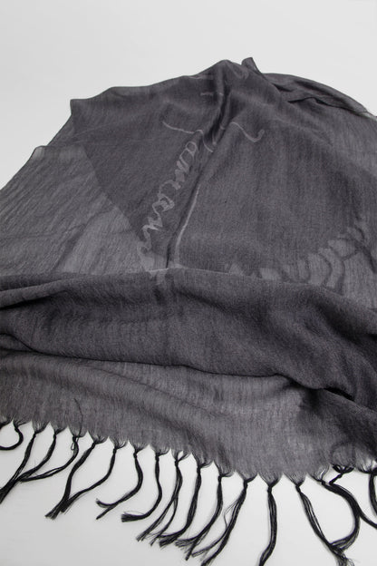 YOHJI YAMAMOTO WOMAN GREY SCARVES