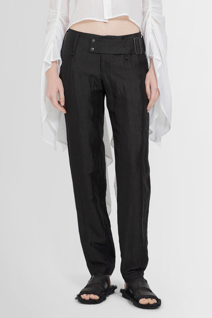 YOHJI YAMAMOTO WOMAN BLACK TROUSERS