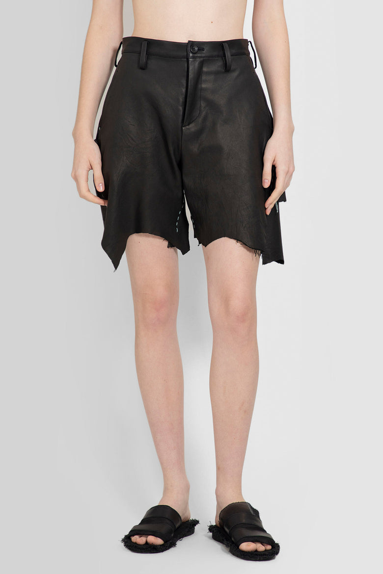 YOHJI YAMAMOTO WOMAN BLACK SHORTS