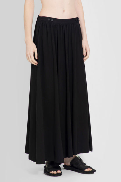 YOHJI YAMAMOTO WOMAN BLACK TROUSERS