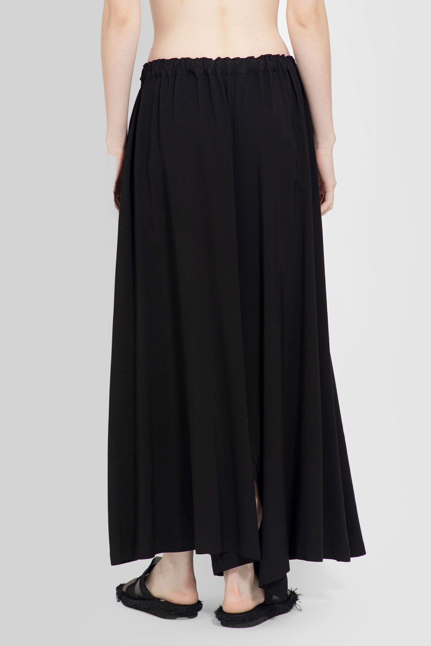 YOHJI YAMAMOTO WOMAN BLACK TROUSERS