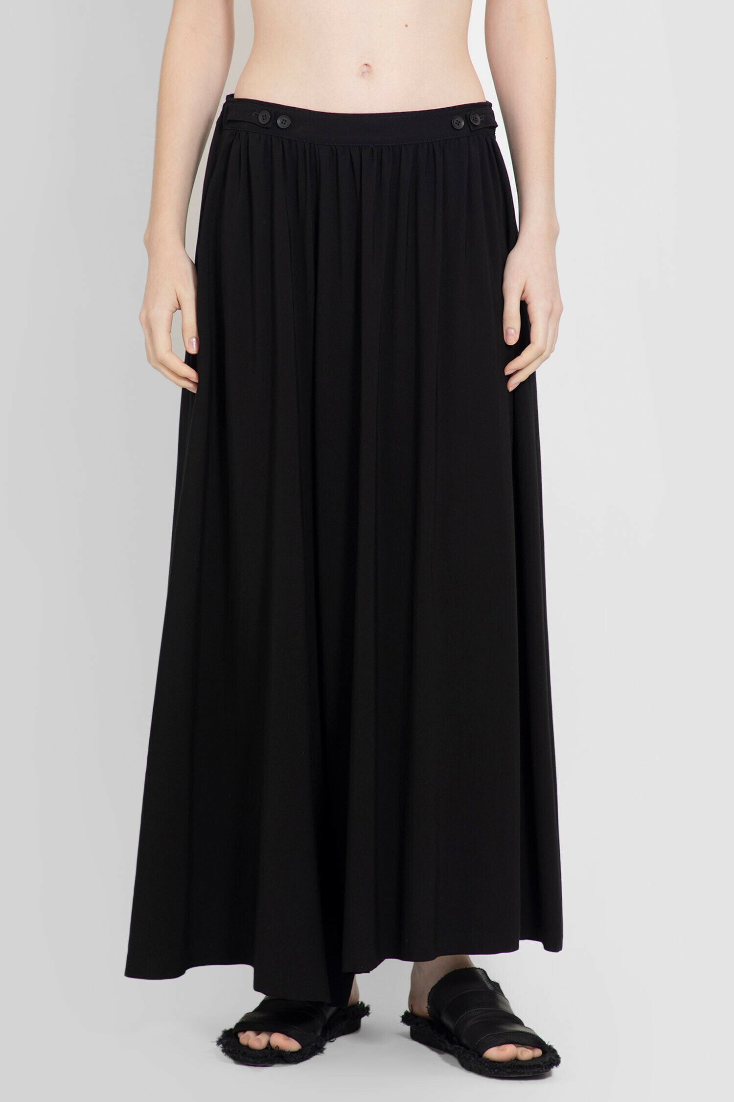 YOHJI YAMAMOTO WOMAN BLACK SKIRTS