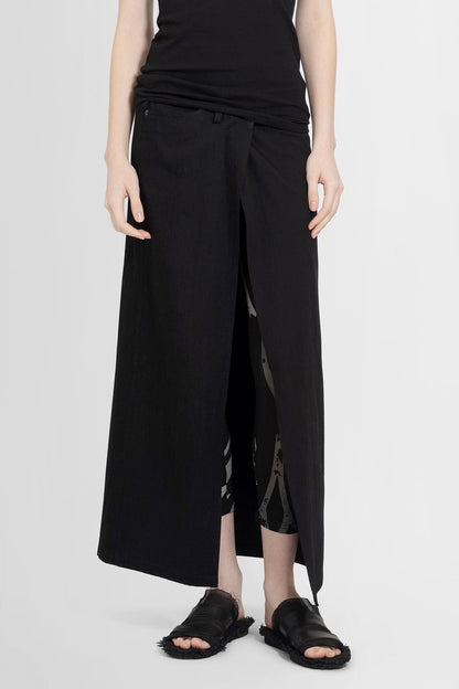 YOHJI YAMAMOTO WOMAN BLACK SKIRTS