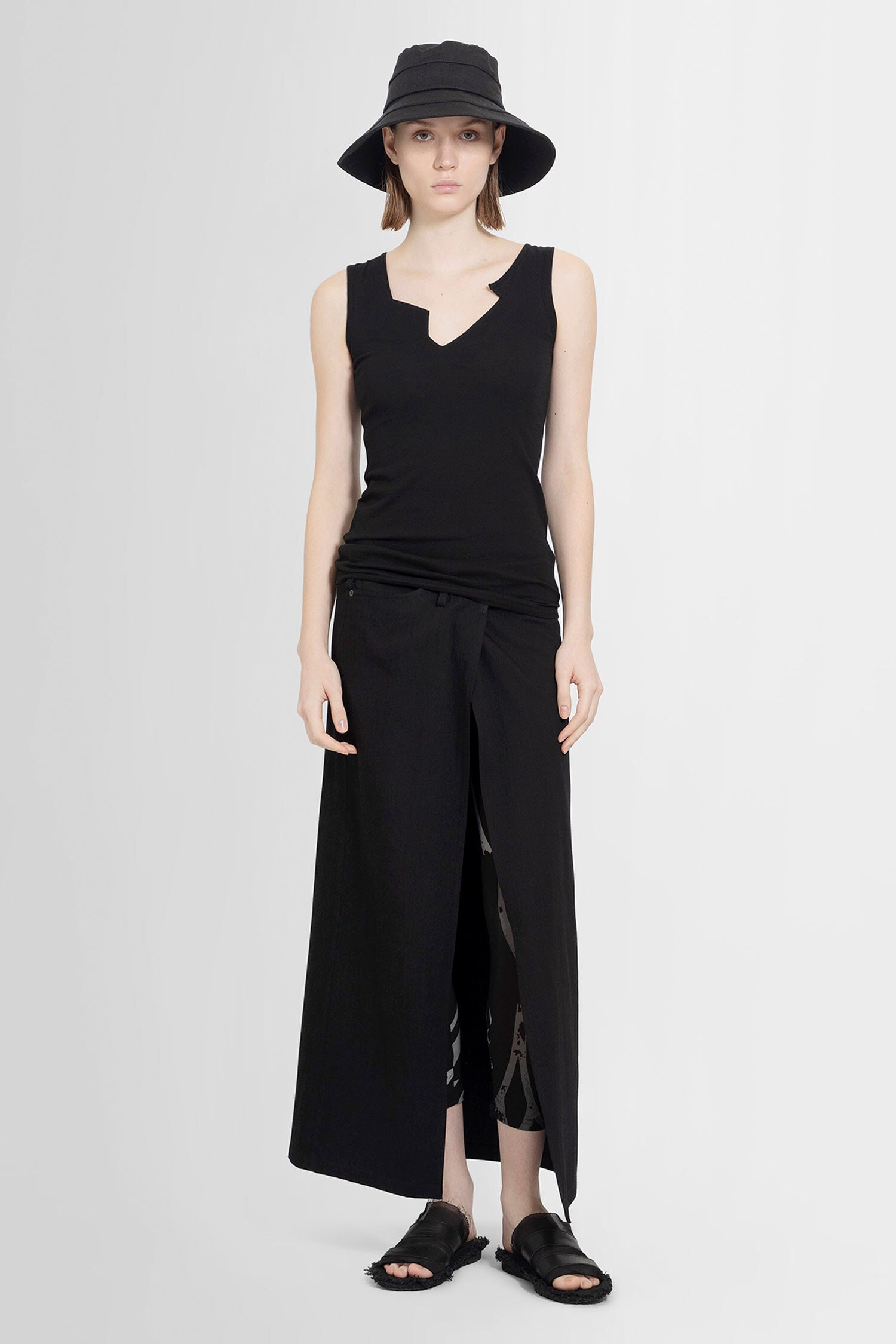 YOHJI YAMAMOTO WOMAN BLACK SKIRTS