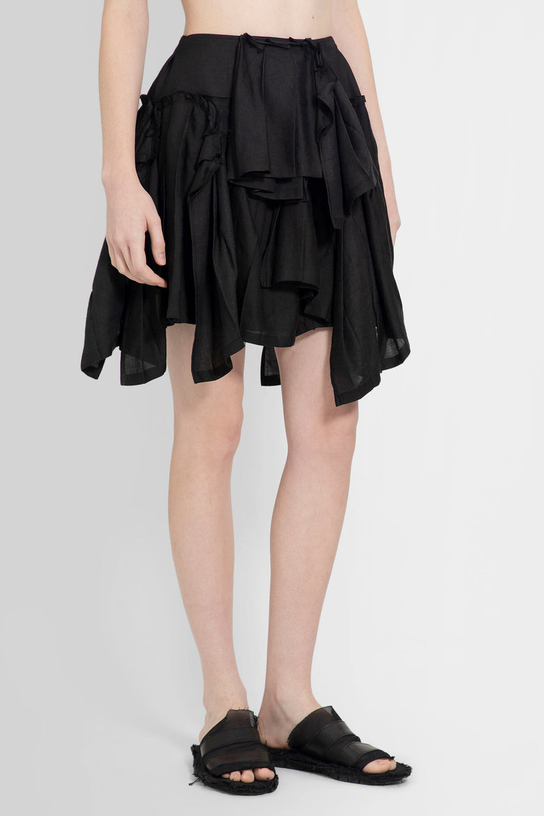 YOHJI YAMAMOTO WOMAN BLACK SKIRTS