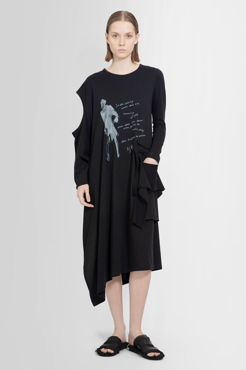 YOHJI YAMAMOTO WOMAN BLACK DRESSES