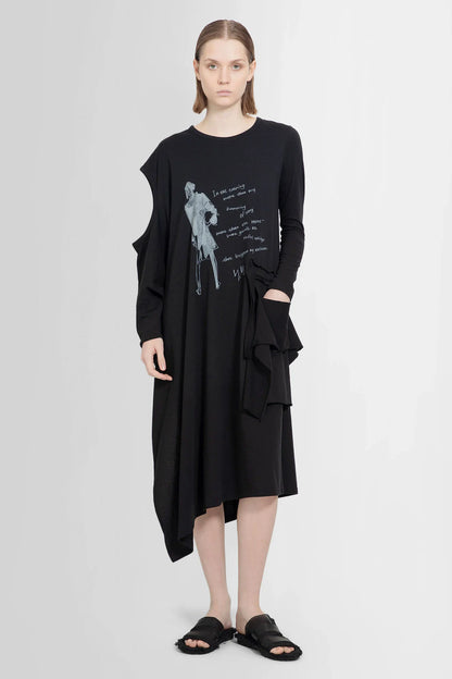 YOHJI YAMAMOTO WOMAN BLACK DRESSES