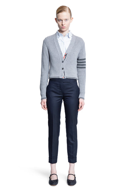 THOM BROWNE WOMAN BLUE TROUSERS