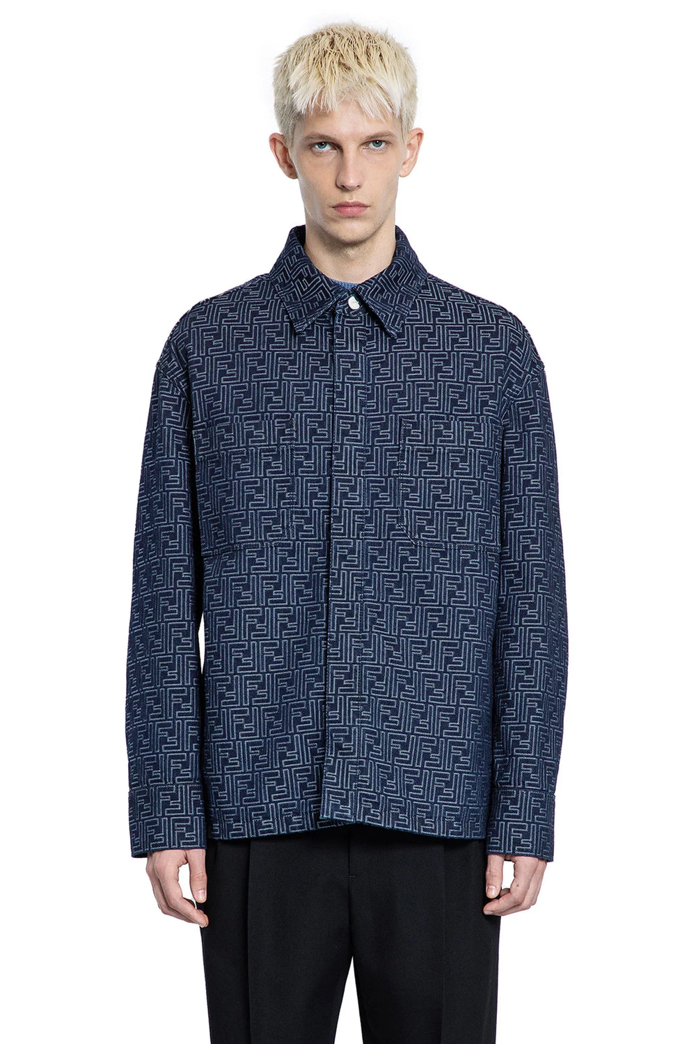 FENDI MAN BLUE JACKETS - Antonioli.eu