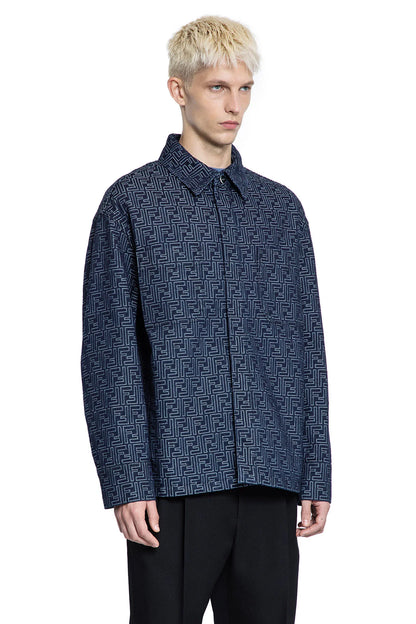 FENDI MAN BLUE JACKETS - Antonioli.eu