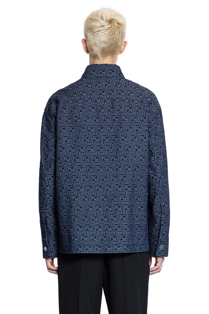 FENDI MAN BLUE JACKETS - Antonioli.eu