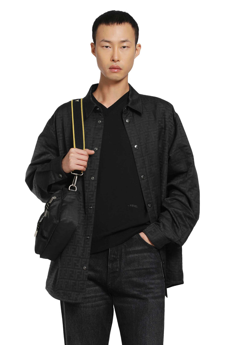 FENDI FF Zucca Jacquard Blouson Jacket man