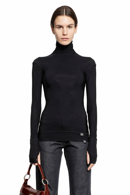 Antonioli KNWLS WOMAN BLACK T-SHIRTS & TANK TOPS