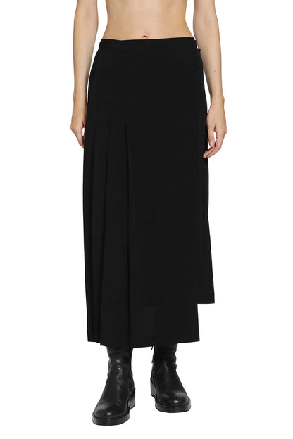 Pleats Wrap Skirt
