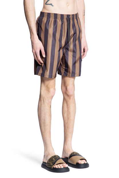 FENDI MAN BROWN SWIMWEAR