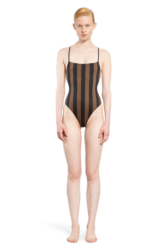 FENDI WOMAN BROWN SWIMWEAR