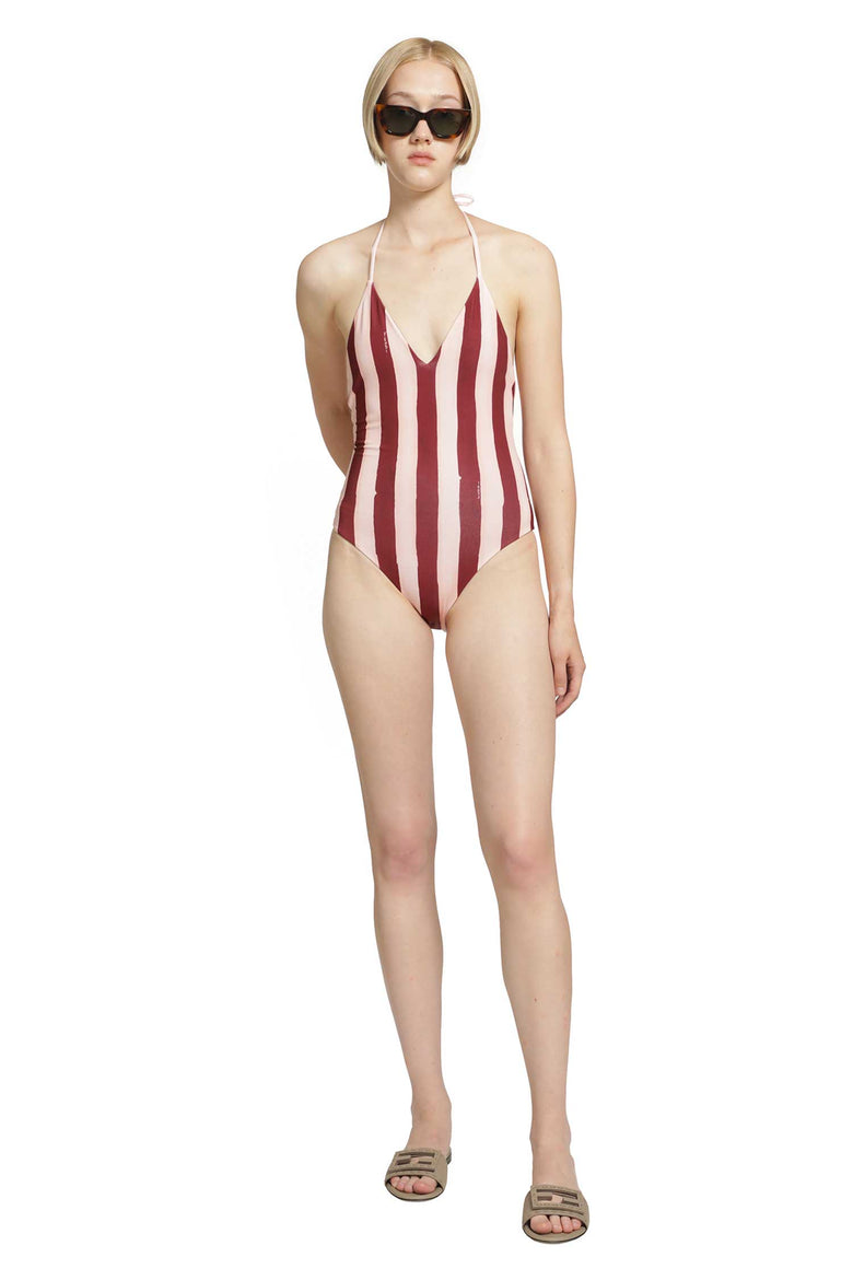 FENDI Striped Swimsuit woman