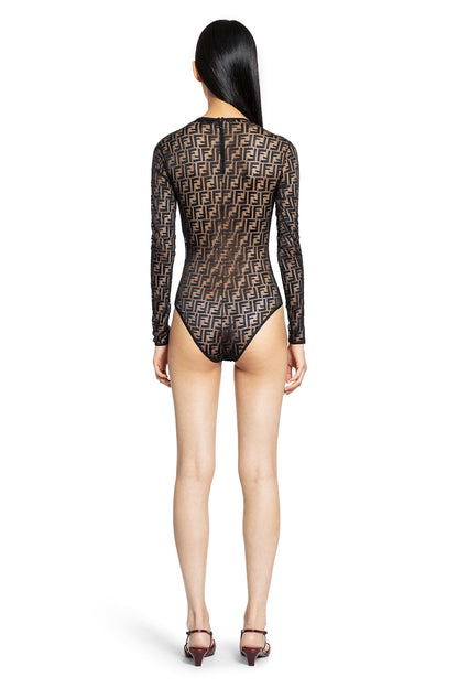 FENDI WOMAN BLACK BODYSUITS