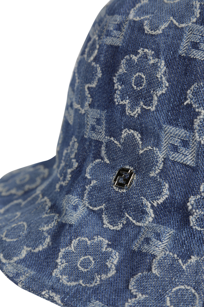 FF Denim Cloche Hat