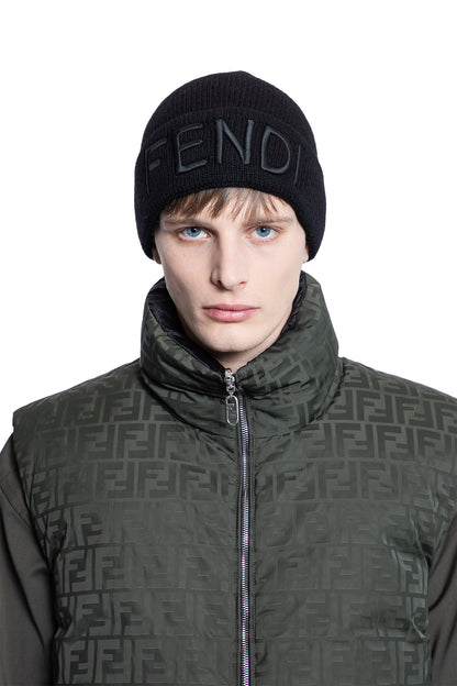 FENDI MAN BLACK HATS