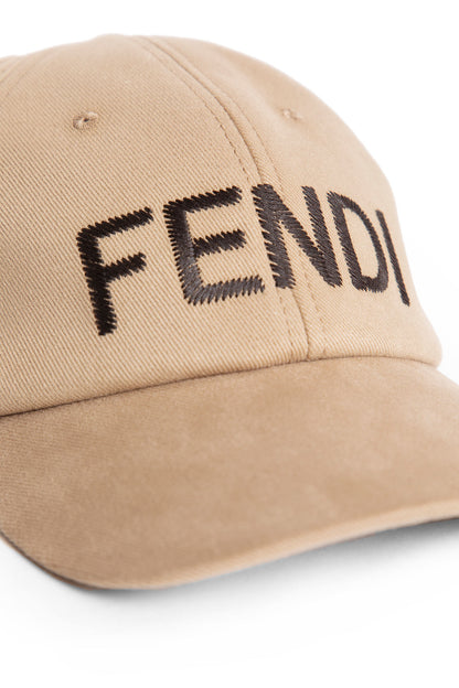 FENDI MAN BEIGE HATS