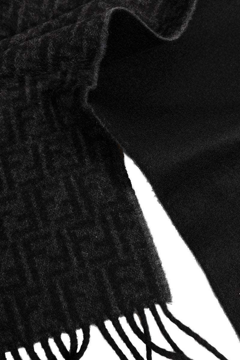 FENDI FF Zucca Jacquard Wool And Cashmere Scarf man