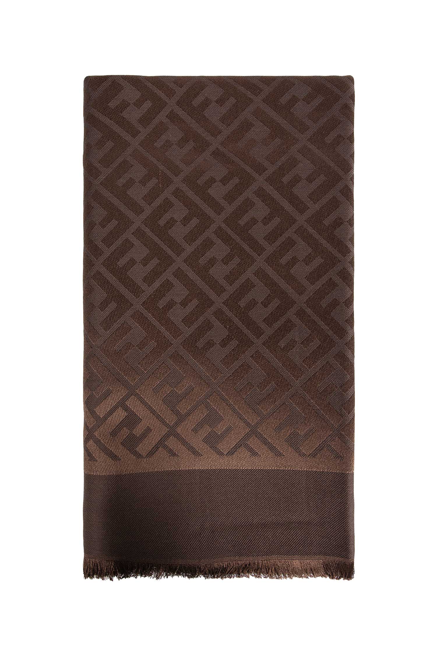 FENDI WOMAN BROWN SCARVES