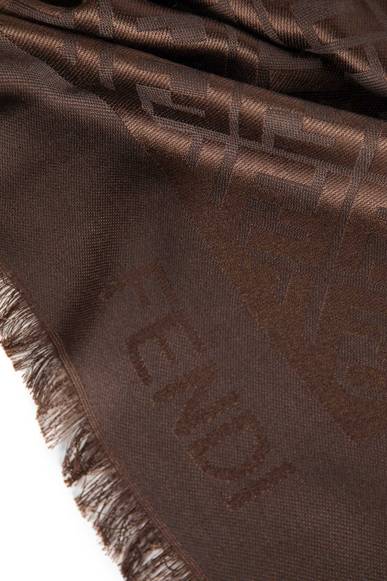 FENDI WOMAN BROWN SCARVES