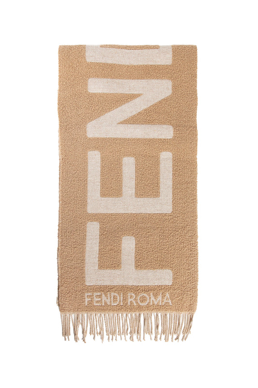 FENDI WOMAN BEIGE SCARVES