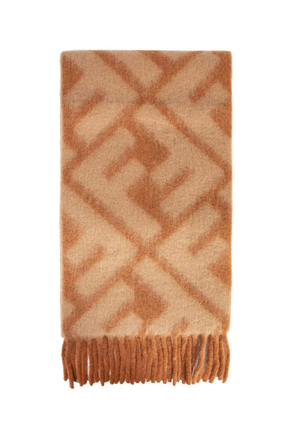 FENDI WOMAN BROWN SCARVES