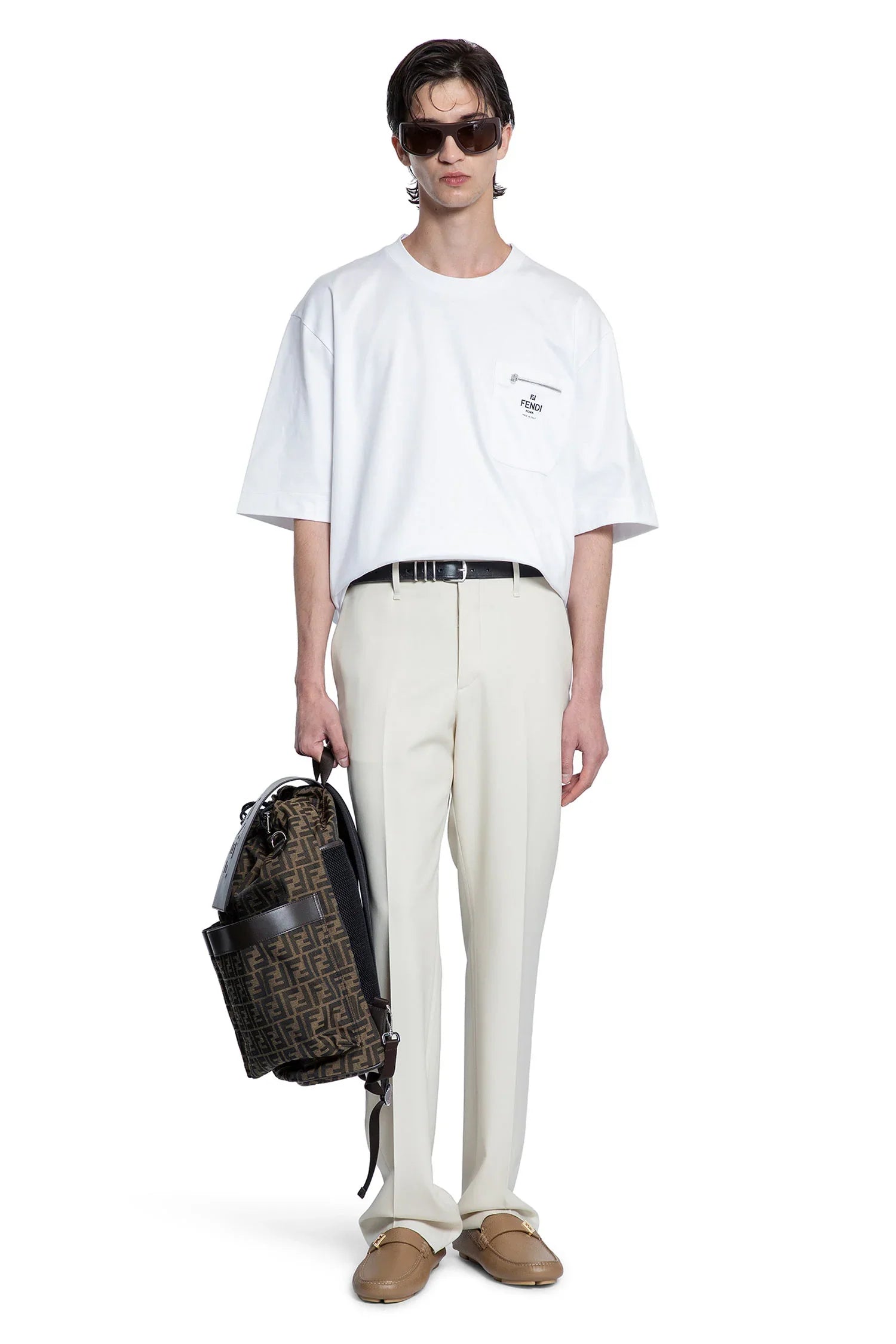 FENDI MAN WHITE T-SHIRTS & TANK TOPS - Antonioli.eu