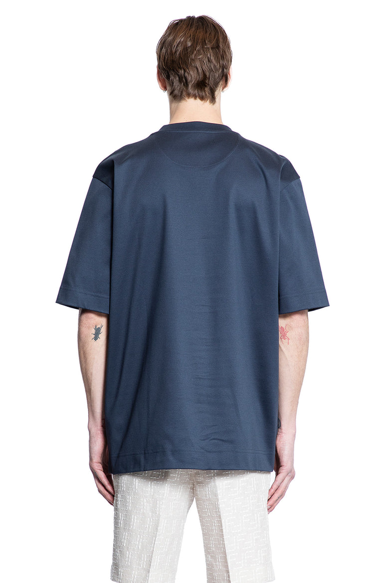 FENDI MAN BLUE T-SHIRTS & TANK TOPS