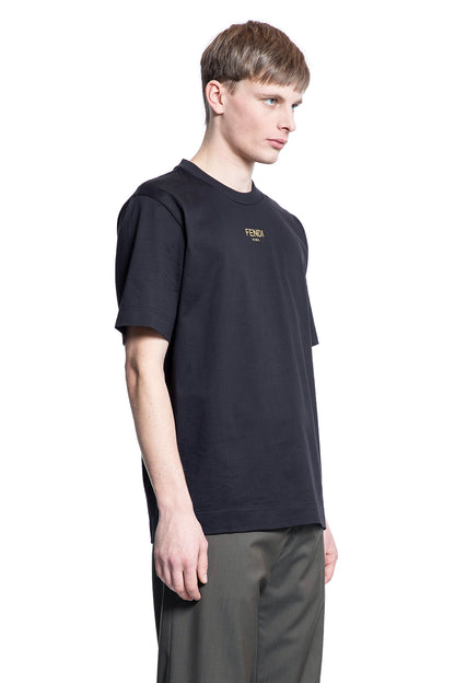 FENDI MAN BLACK T-SHIRTS & TANK TOPS