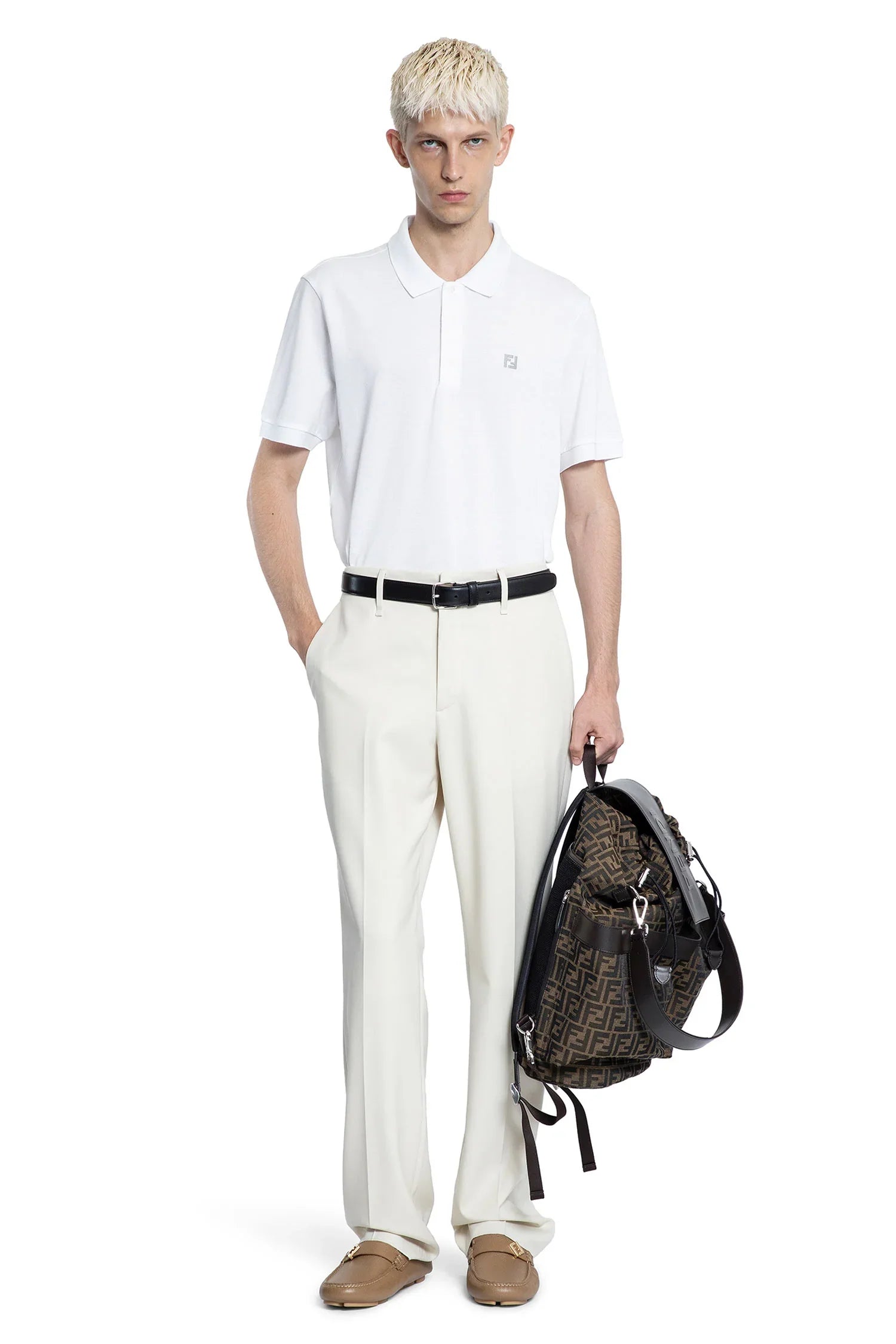 FENDI MAN WHITE T-SHIRTS & TANK TOPS - Antonioli.eu