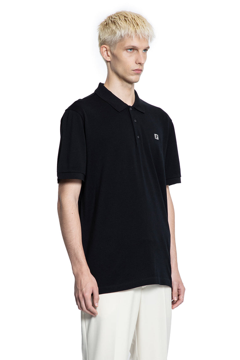 FENDI MAN BLACK T-SHIRTS & TANK TOPS