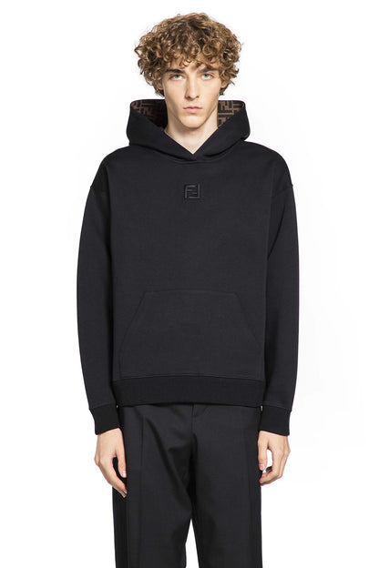 FENDI MAN BLACK SWEATSHIRTS
