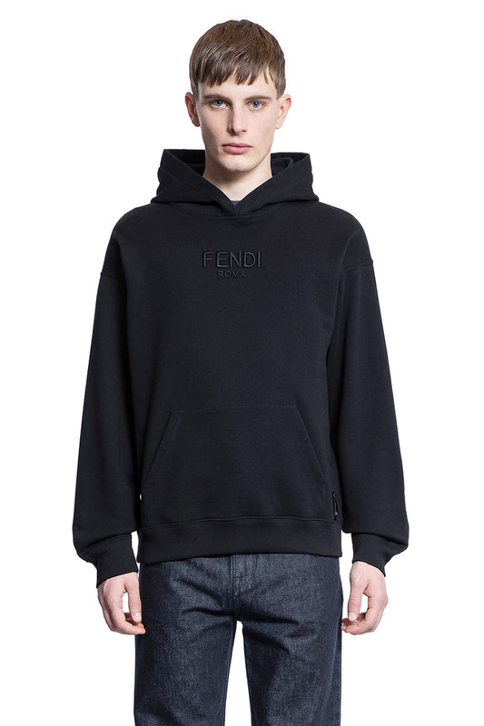 FENDI MAN BLACK SWEATSHIRTS