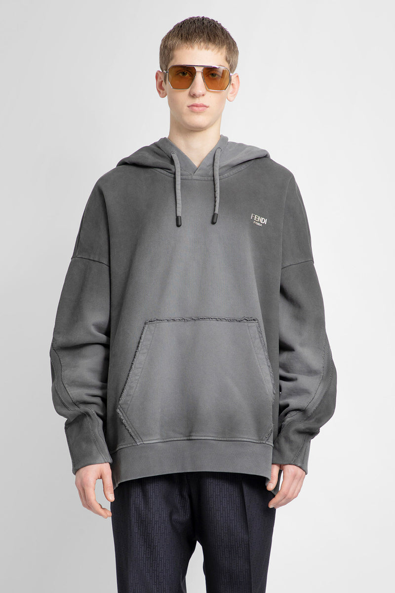 Grey clearance fendi hoodie