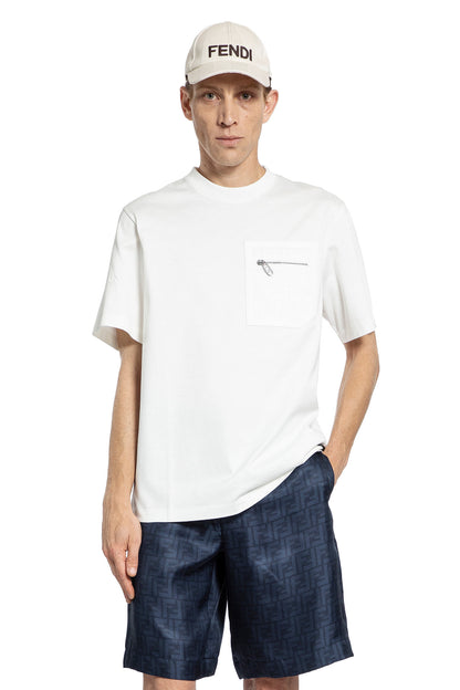 Antonioli FENDI MAN WHITE T-SHIRTS & TANK TOPS