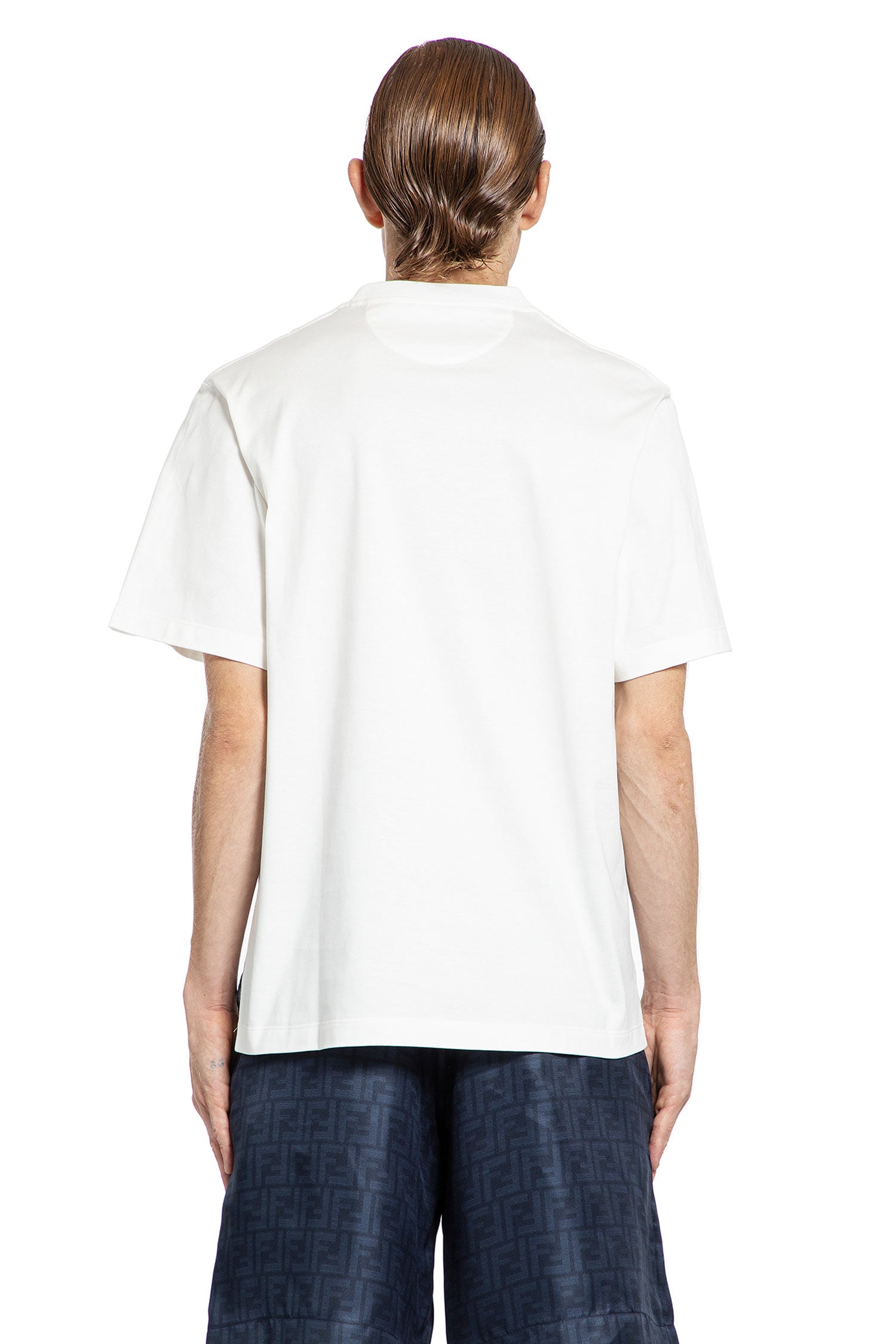 FENDI MAN WHITE T-SHIRTS & TANK TOPS