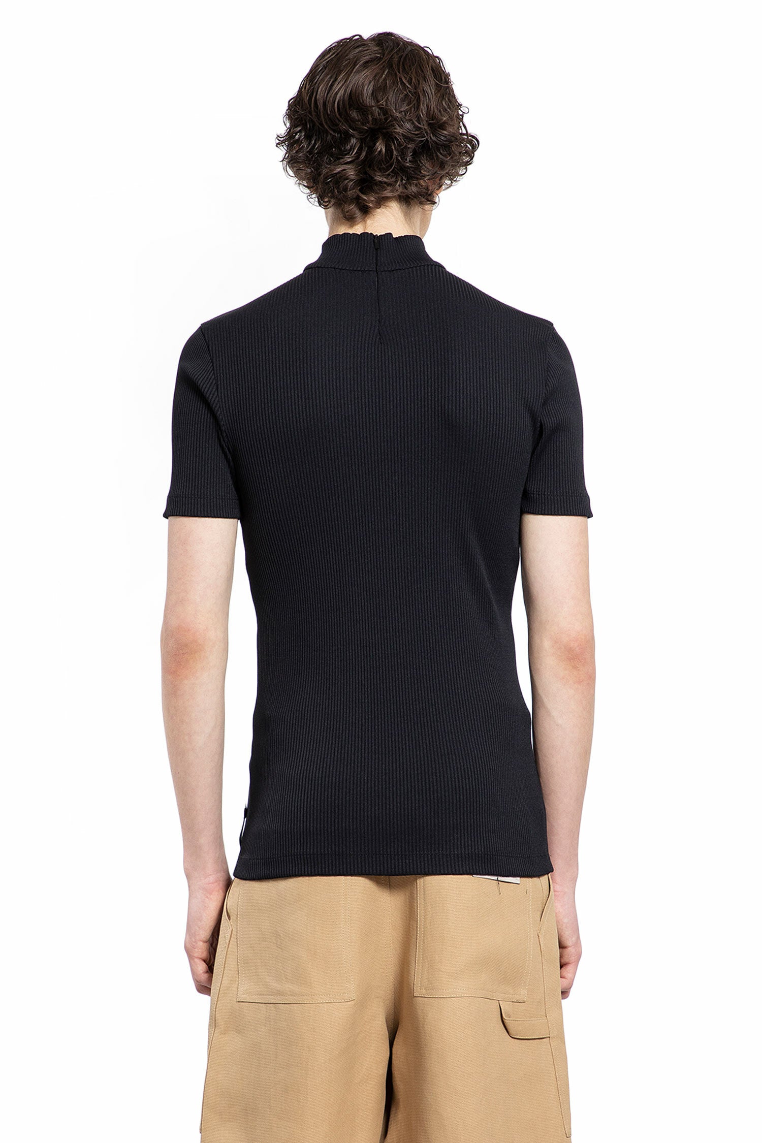 FENDI MAN BLACK T-SHIRTS