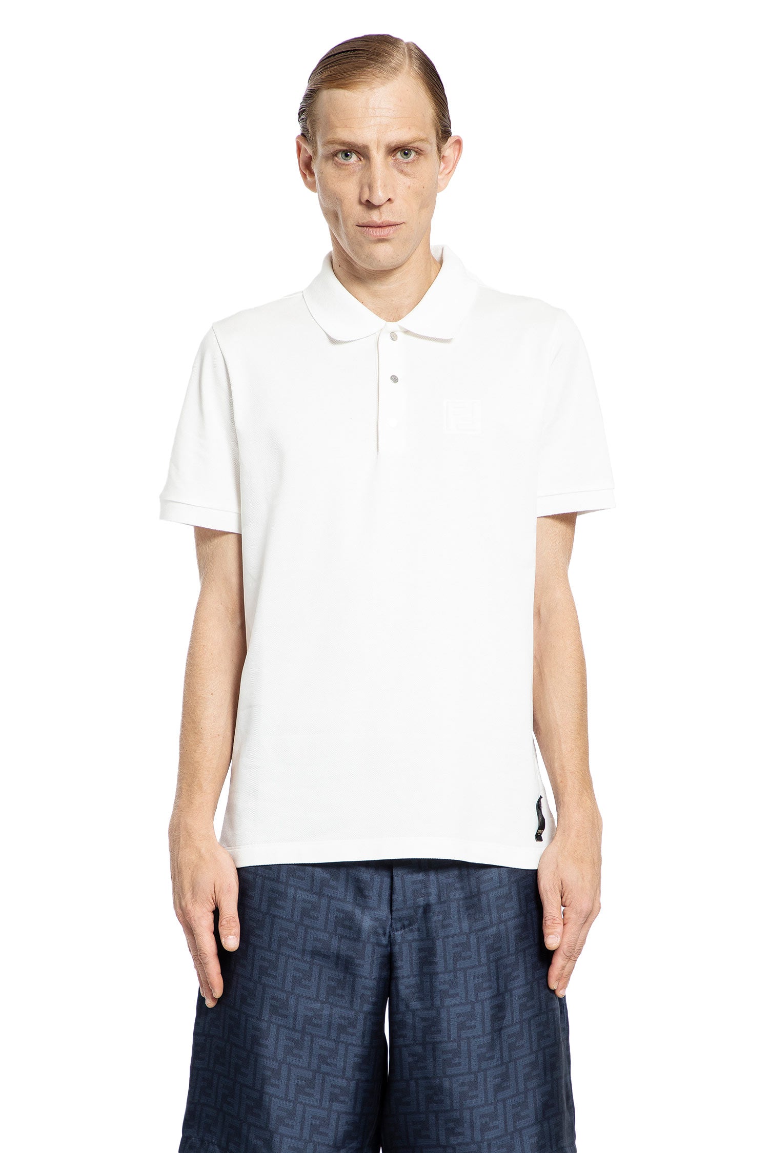 FENDI MAN OFF-WHITE T-SHIRTS & TANK TOPS