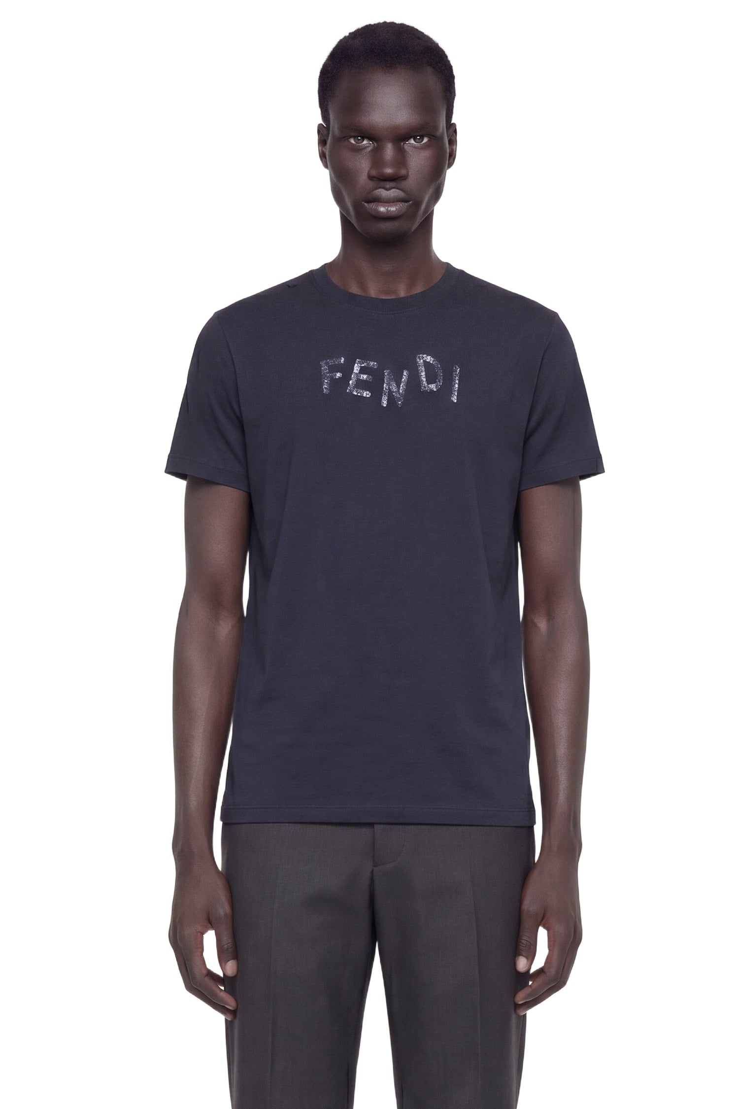 FENDI Logo Cotton T-Shirt man