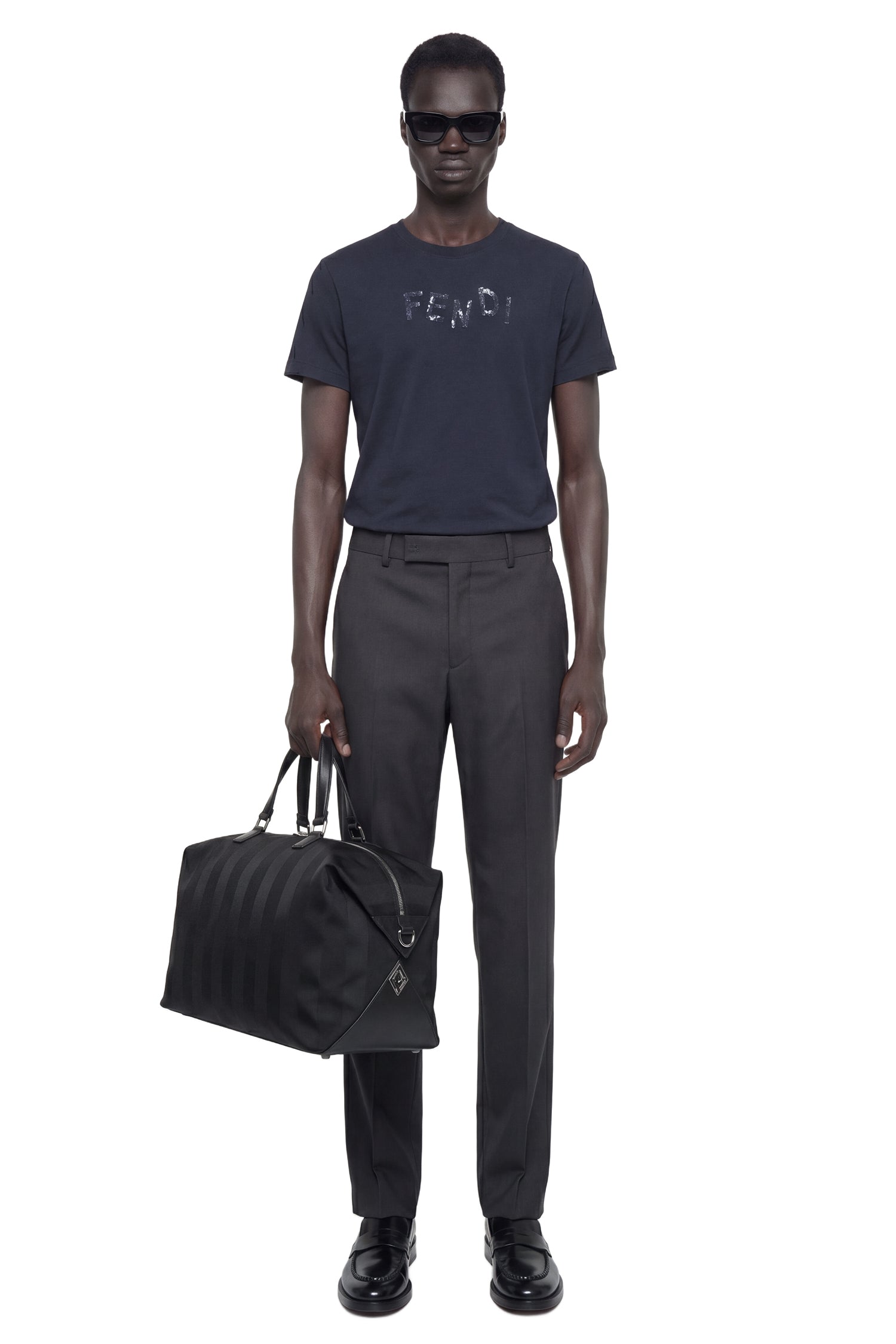 FENDI Logo Cotton T-Shirt man
