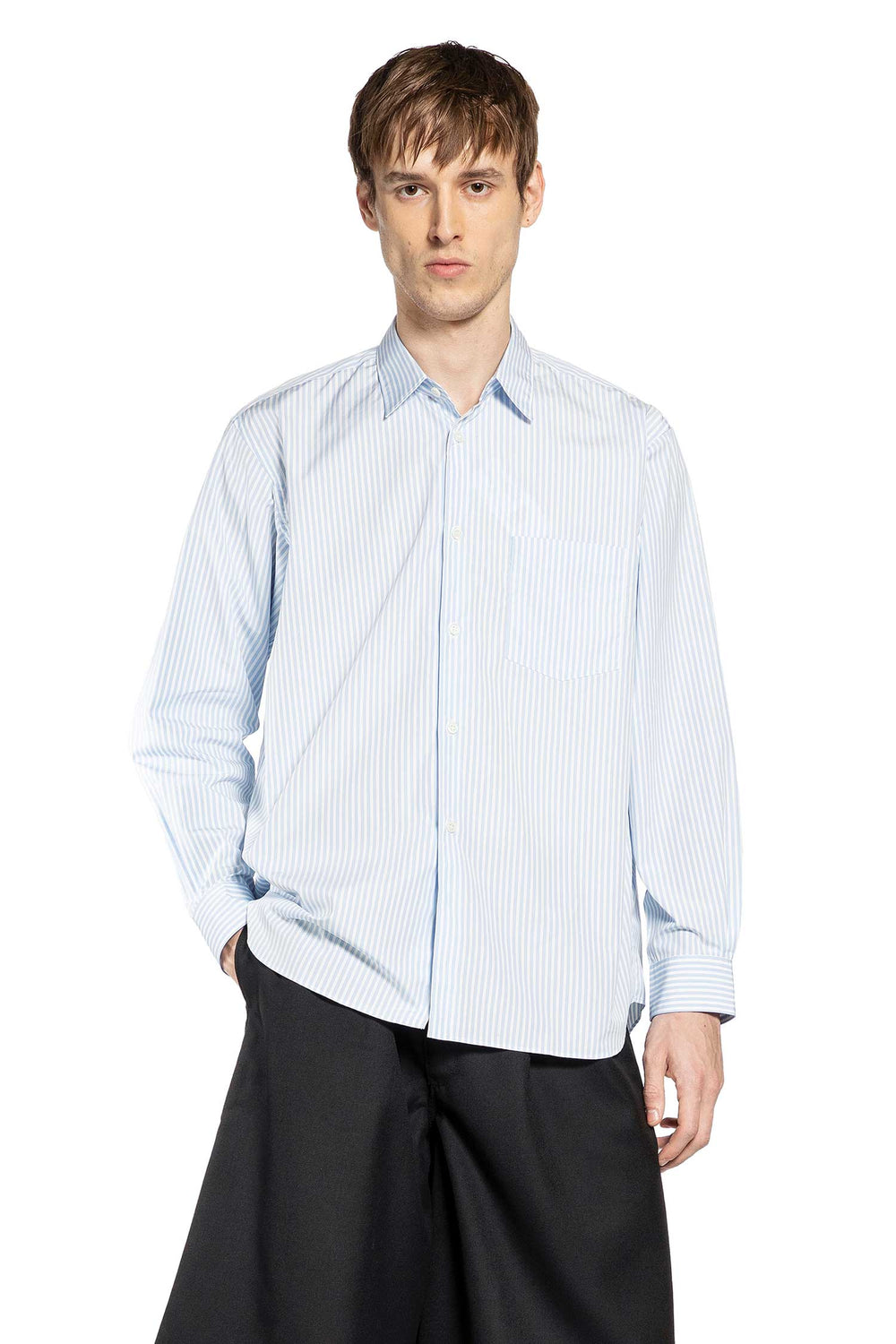 COMME DES GARCONS SHIRT Pocket Shirt in Striped Cotton man